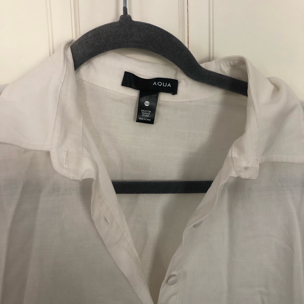 NWT Aqua mini shirt dress - Picture 5 of 6
